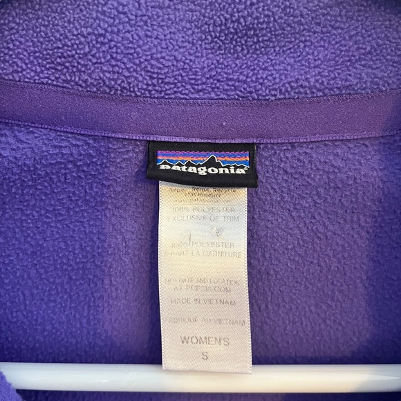 Patagonia Fleece Pullover Womens Size Small Quarter Zip Activewear Sweatshirt - Picture 6 of 6